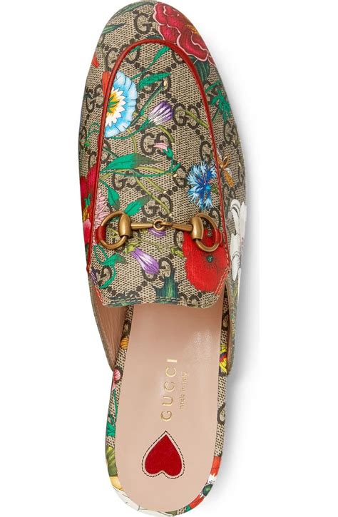 gucci princetown mule floral